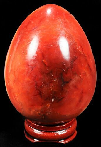 Colorful Carnelian Agate Egg #55553